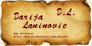 Darija Laninović vizit kartica